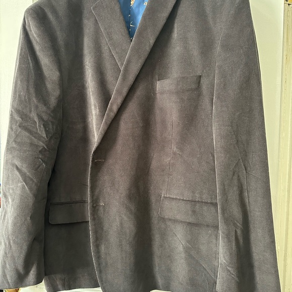 Big and tall Grey Two button Ralph by Ralph Lauren sport coat 56R - Picture 6 of 8